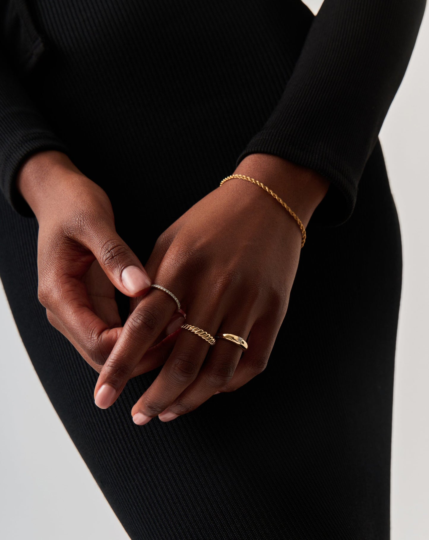 Solid Gold Twisted Classic Ring | 14ct Solid Gold