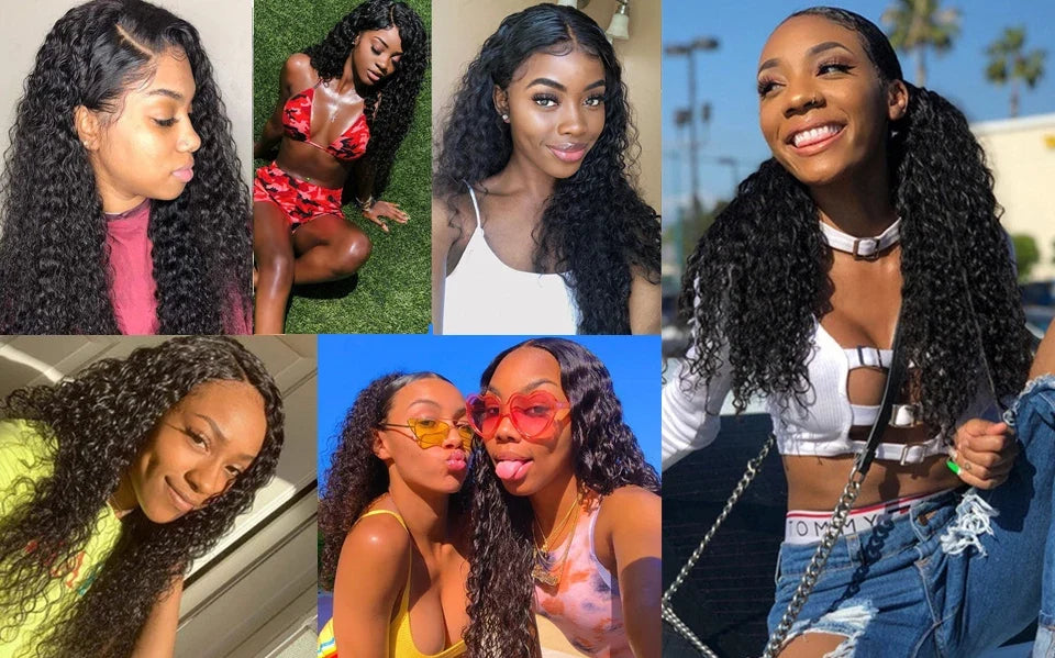 Queen Hair Loose Deep Real HD Lace Wig Raw Hair Pre Plucked Full Frontal 13x6 13x4 5x5 6x6 Closure Melt Skin Lace HD Lace Wig
