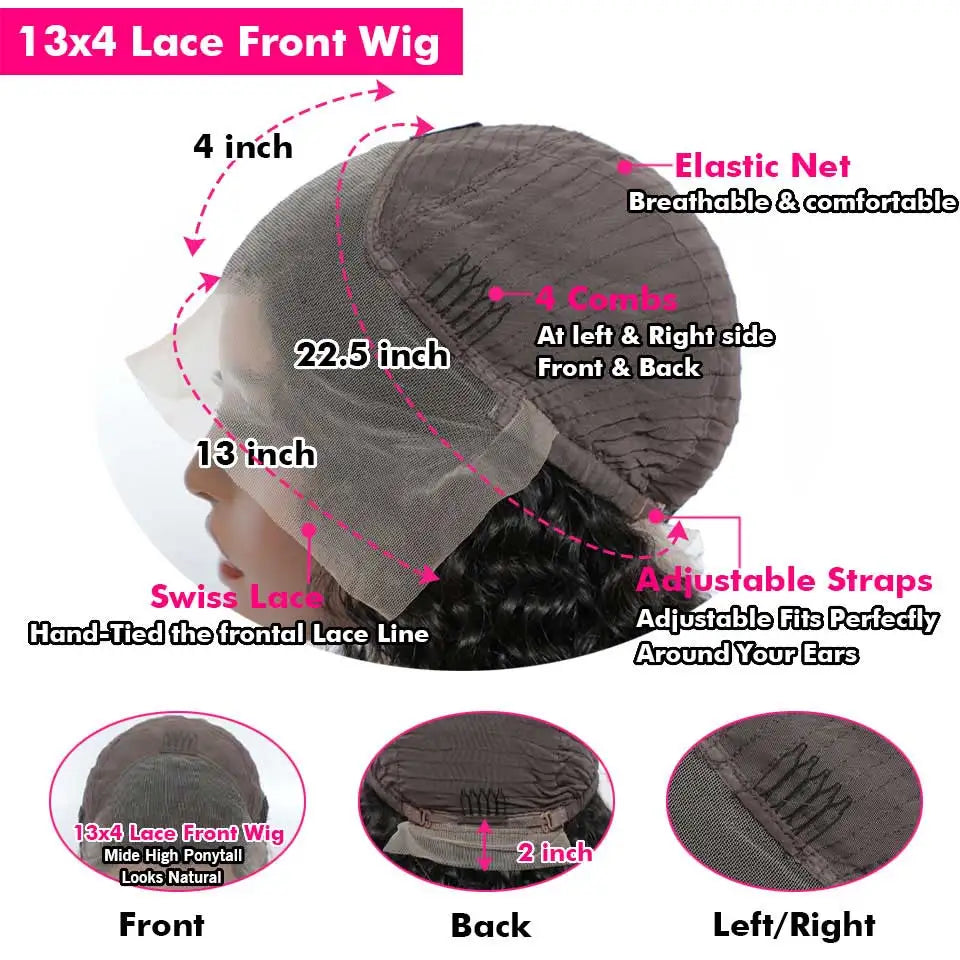 Raw Hair Vietnamese 180 Density 100% Human Hair T Part Lace Frontal Wigs Straight Natural Black Lace Front Human Hair Wigs