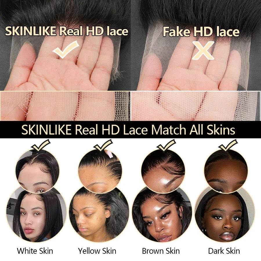 BEEOS 1B/613 Oreo Highlight 13x6 HD Lace Frontal Wig 250% Pre Plucked 613 Blonde Body Wave 5x5 HD Lace Closure Wig For Women