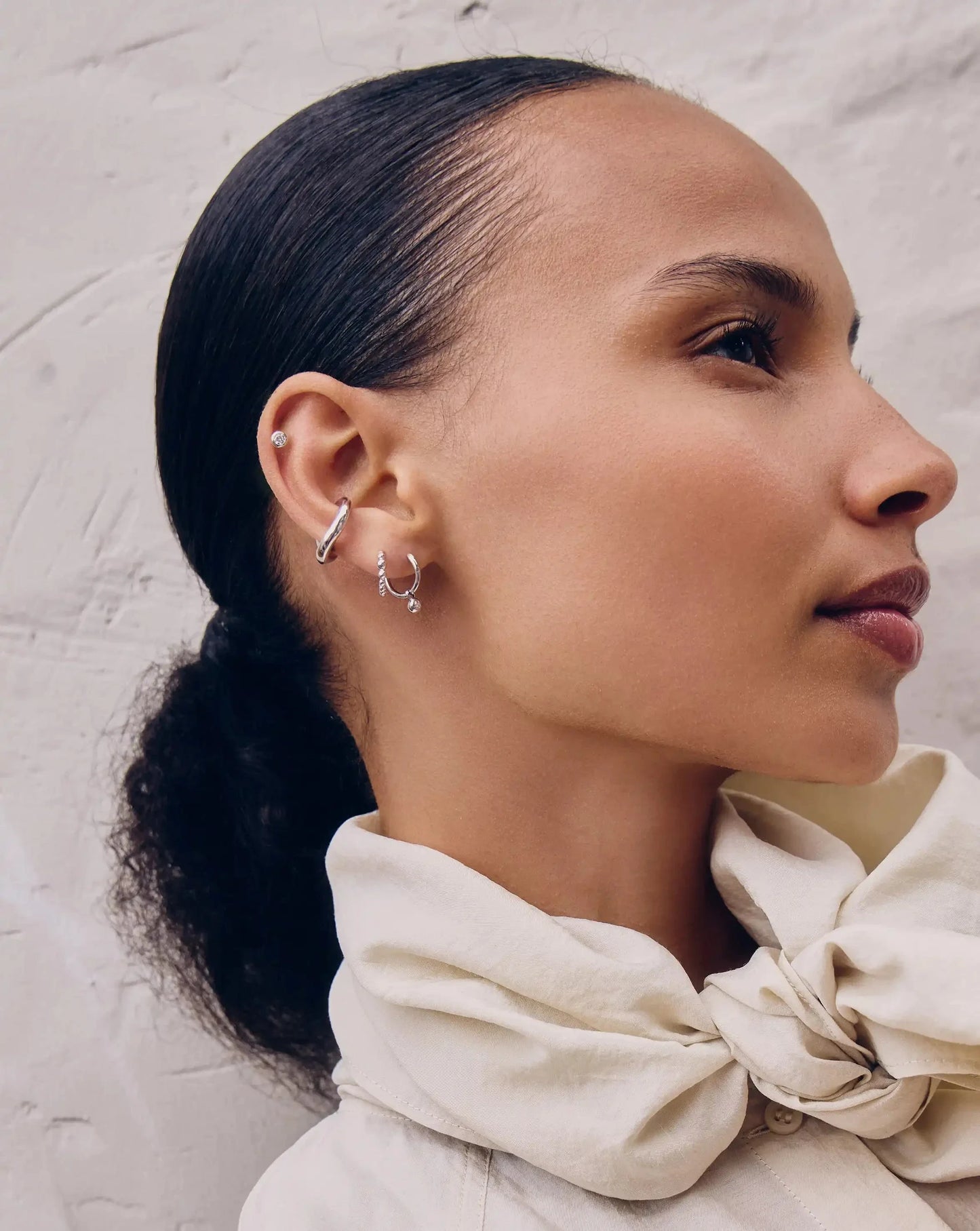 Classic Stone Stud Earrings | Sterling Silver