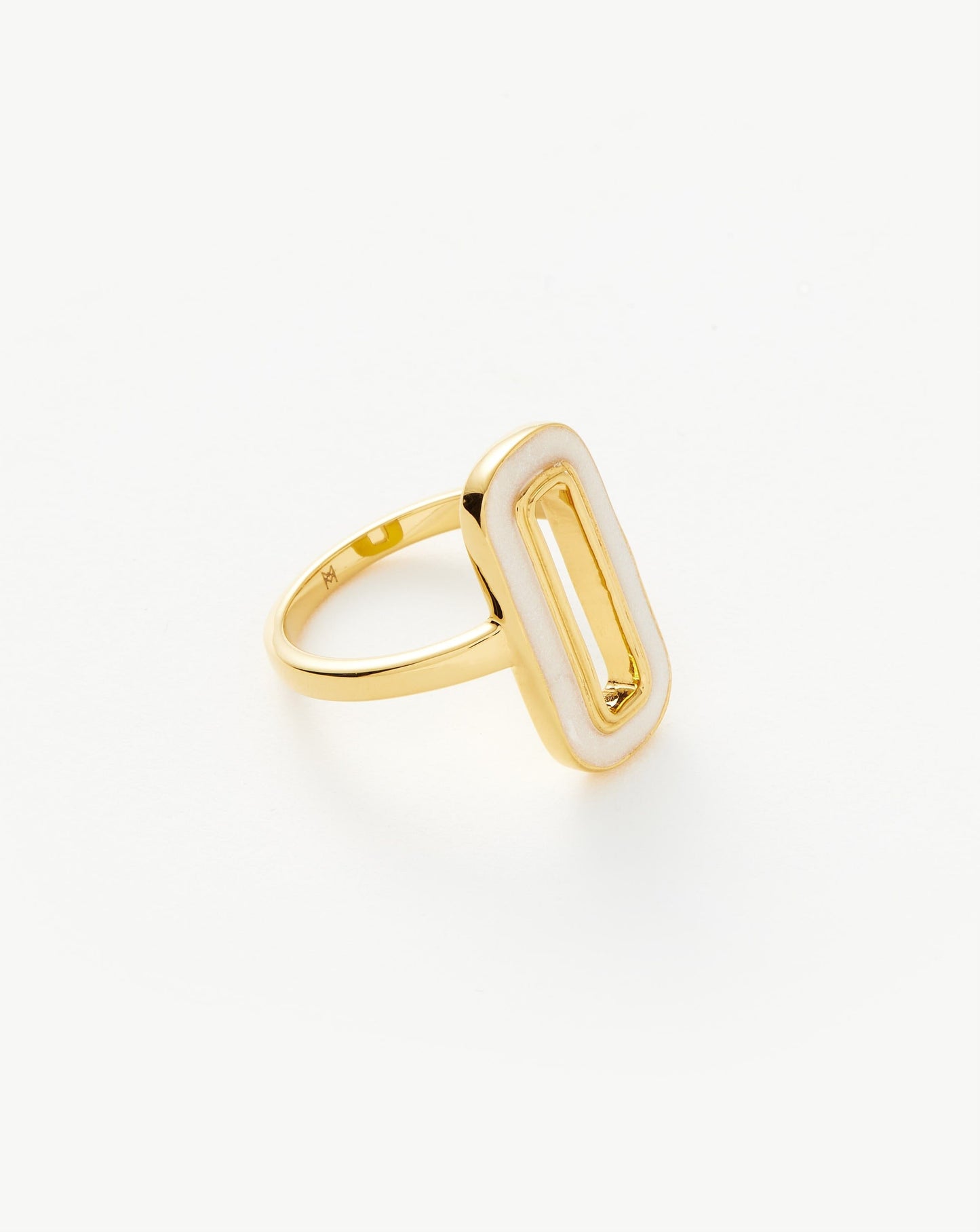 Enamel Haze Ovate Ring