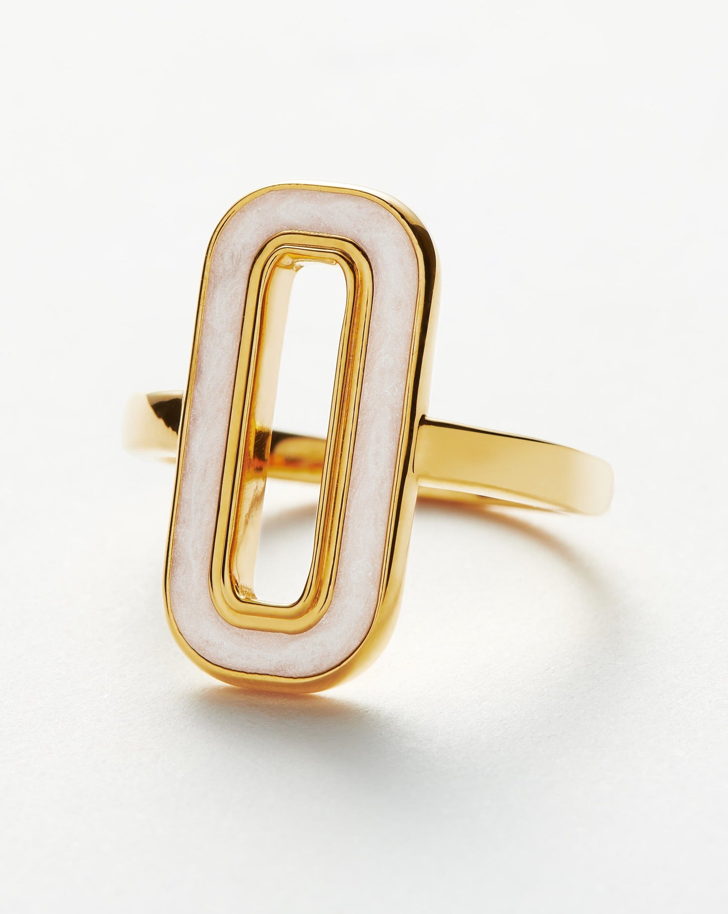 Enamel Haze Ovate Ring