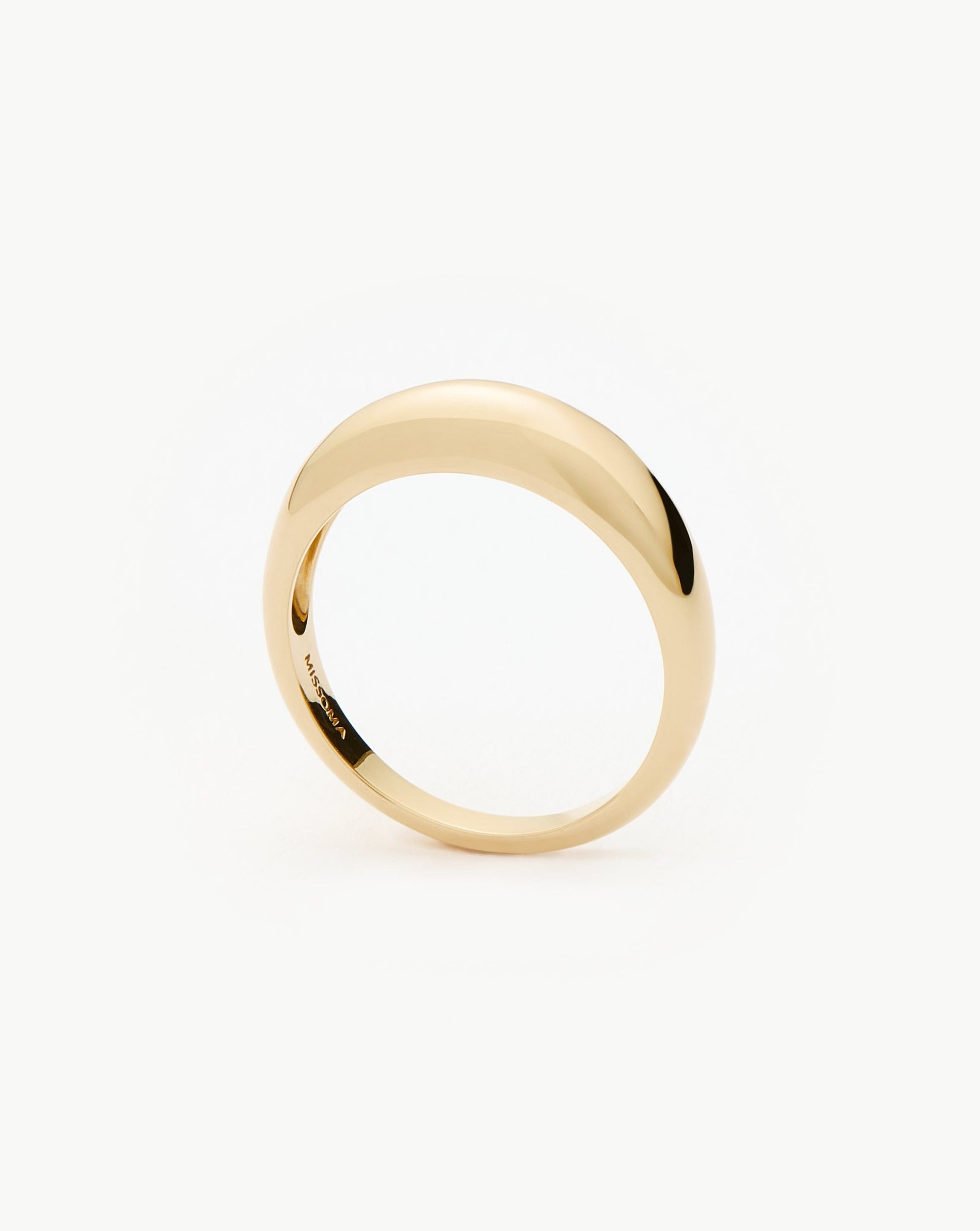 Solid Gold Classic Dome Ring | 14ct Solid Gold