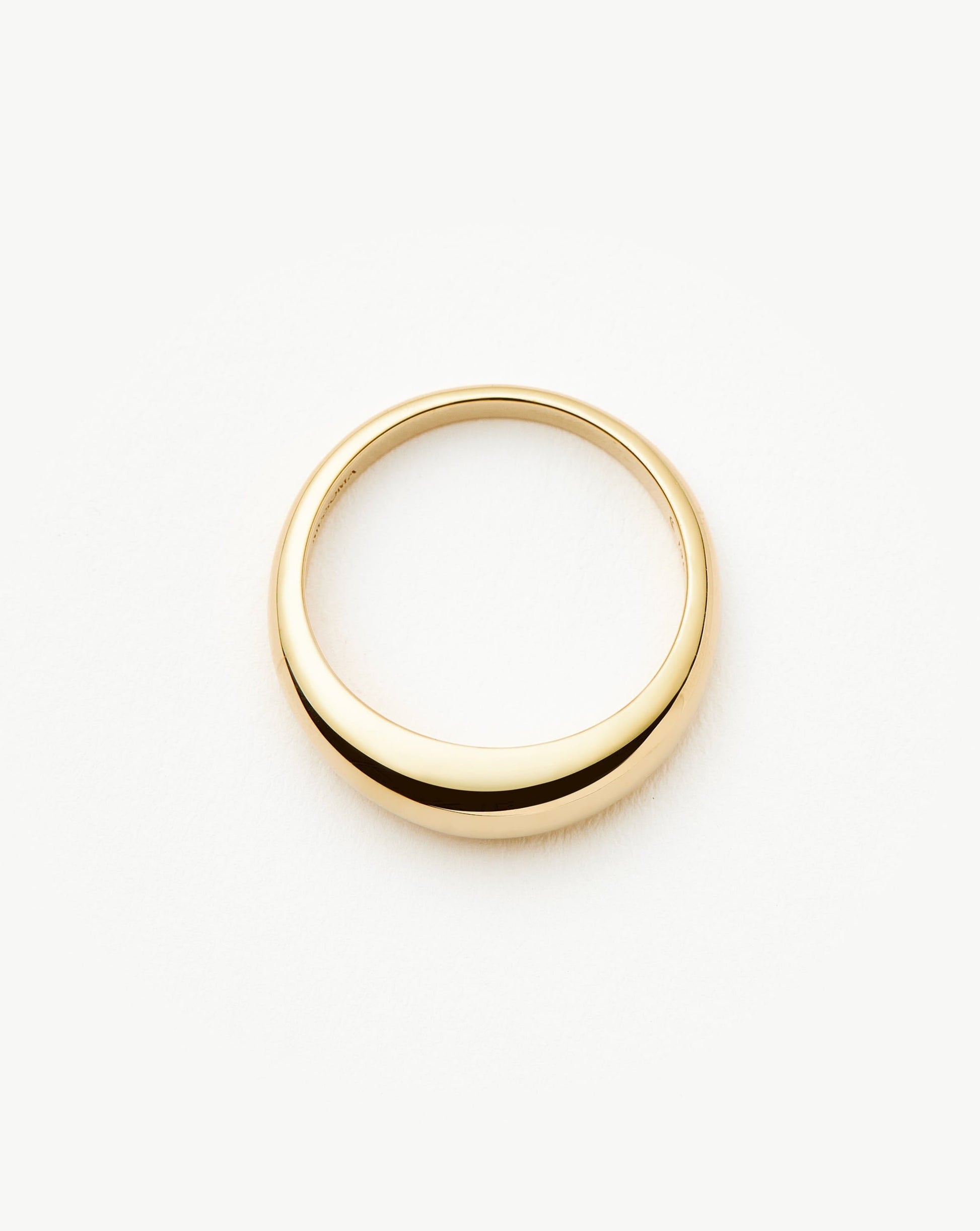 Solid Gold Classic Dome Ring | 14ct Solid Gold
