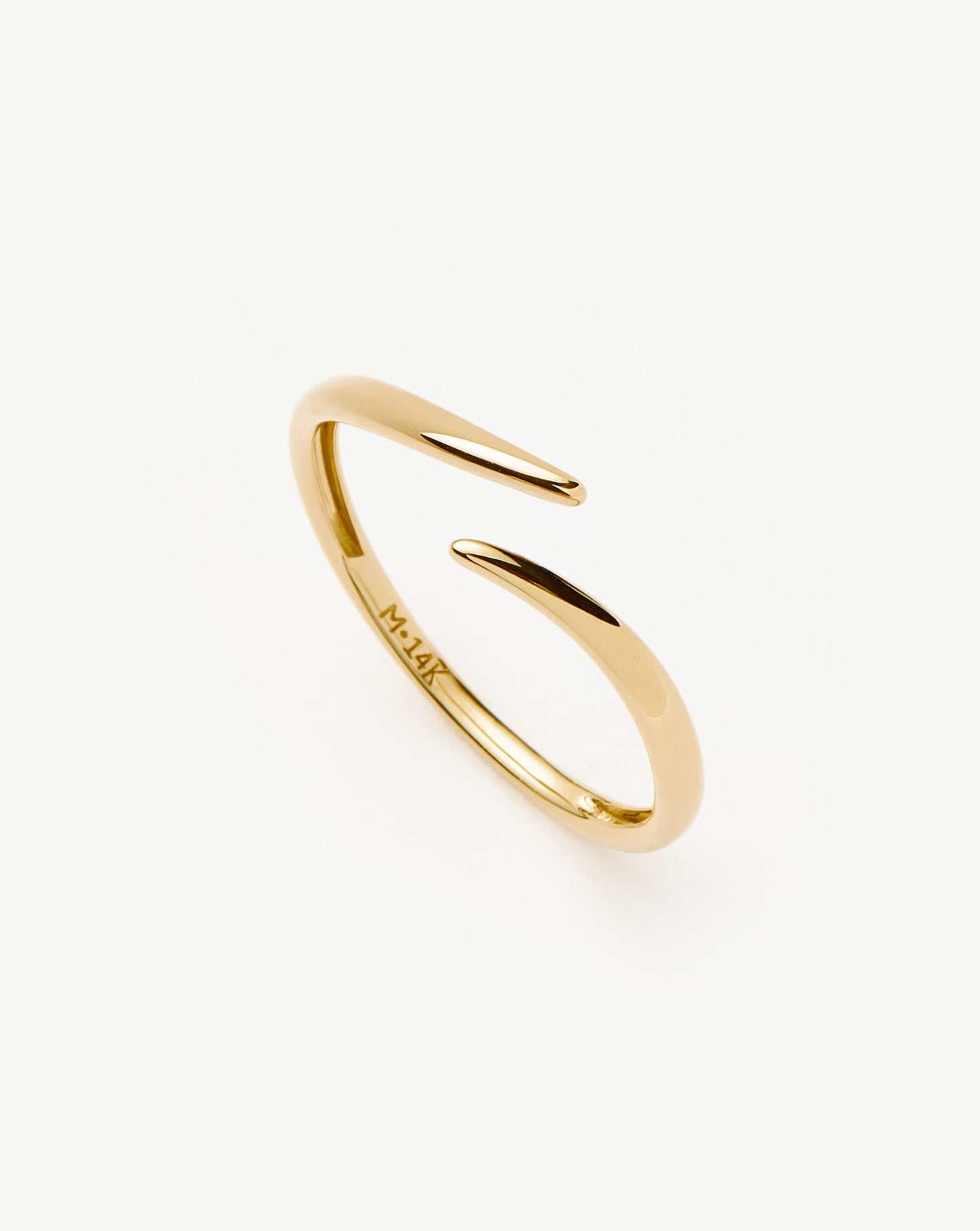 Solid Gold Open Claw Ring | 14ct Solid Gold