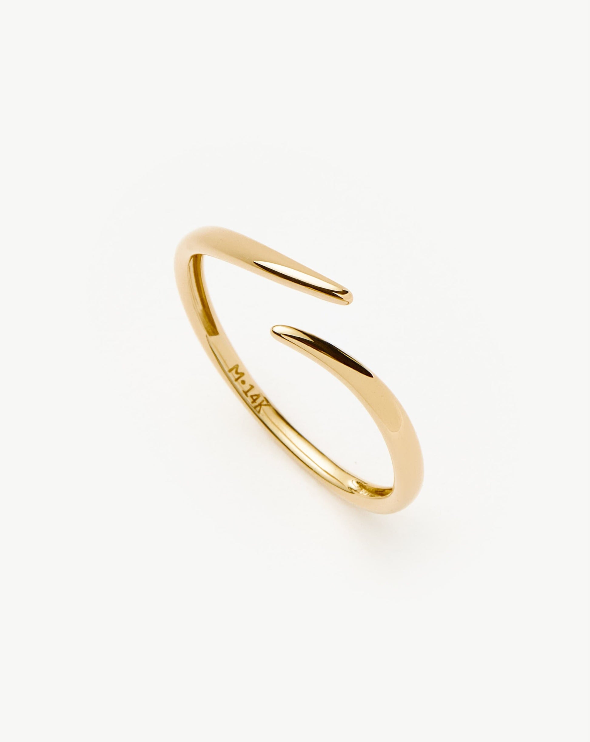 Solid Gold Open Claw Ring | 14ct Solid Gold