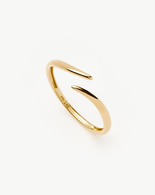 Solid Gold Open Claw Ring | 14ct Solid Gold