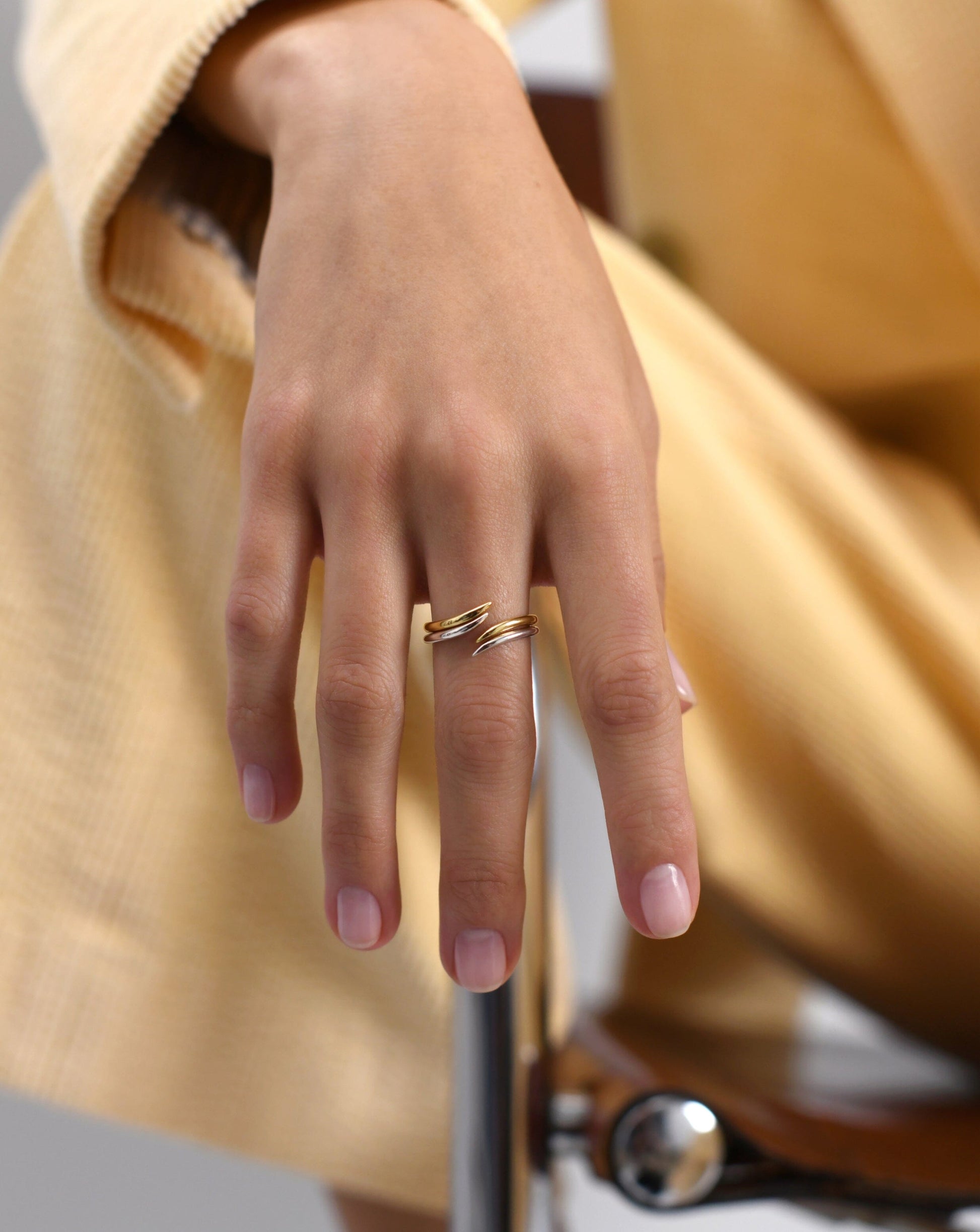 Solid Gold Open Claw Ring | 14ct Solid Gold