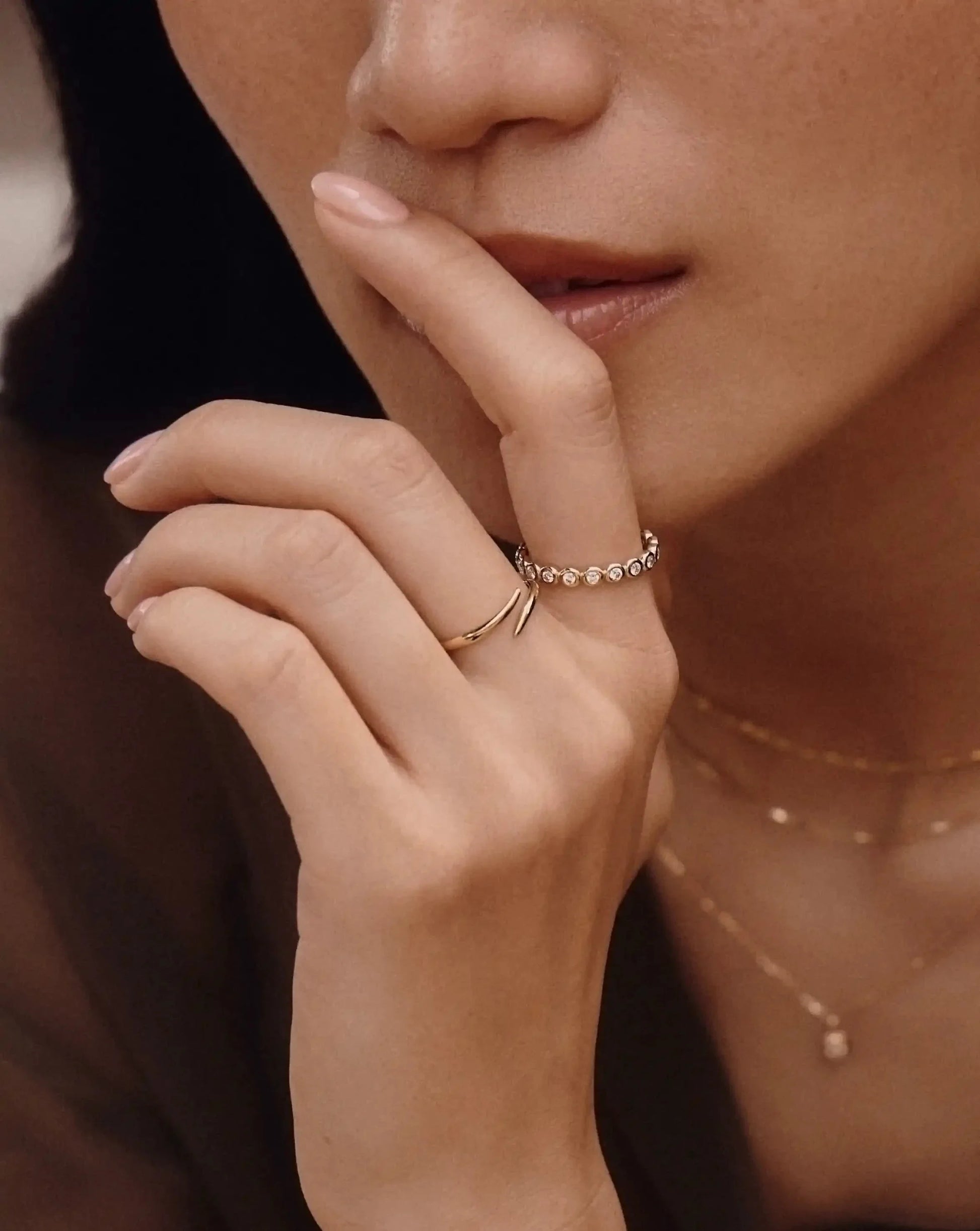 Solid Gold Open Claw Ring | 14ct Solid Gold