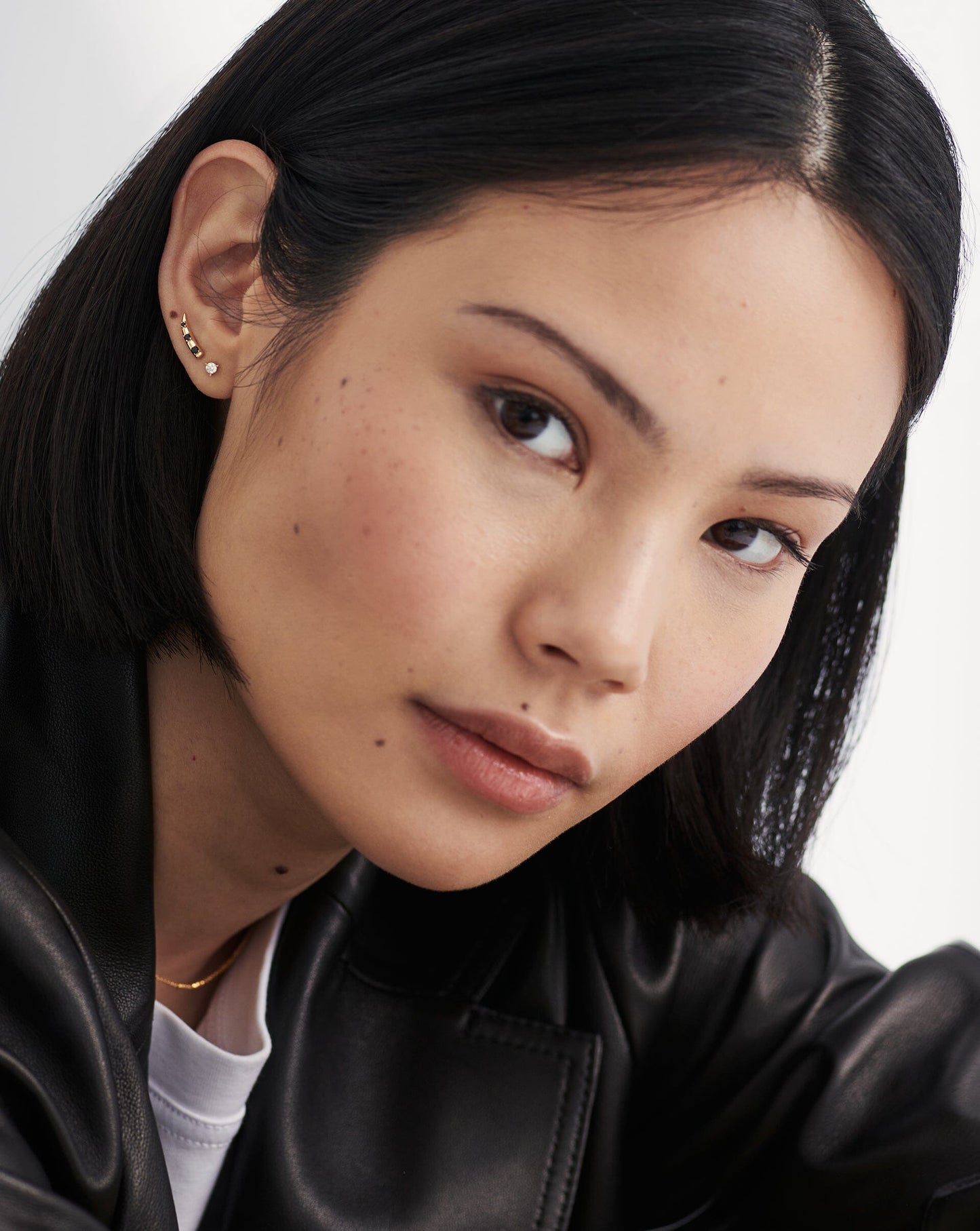 Solid Gold Solitaire Single Stud Earring