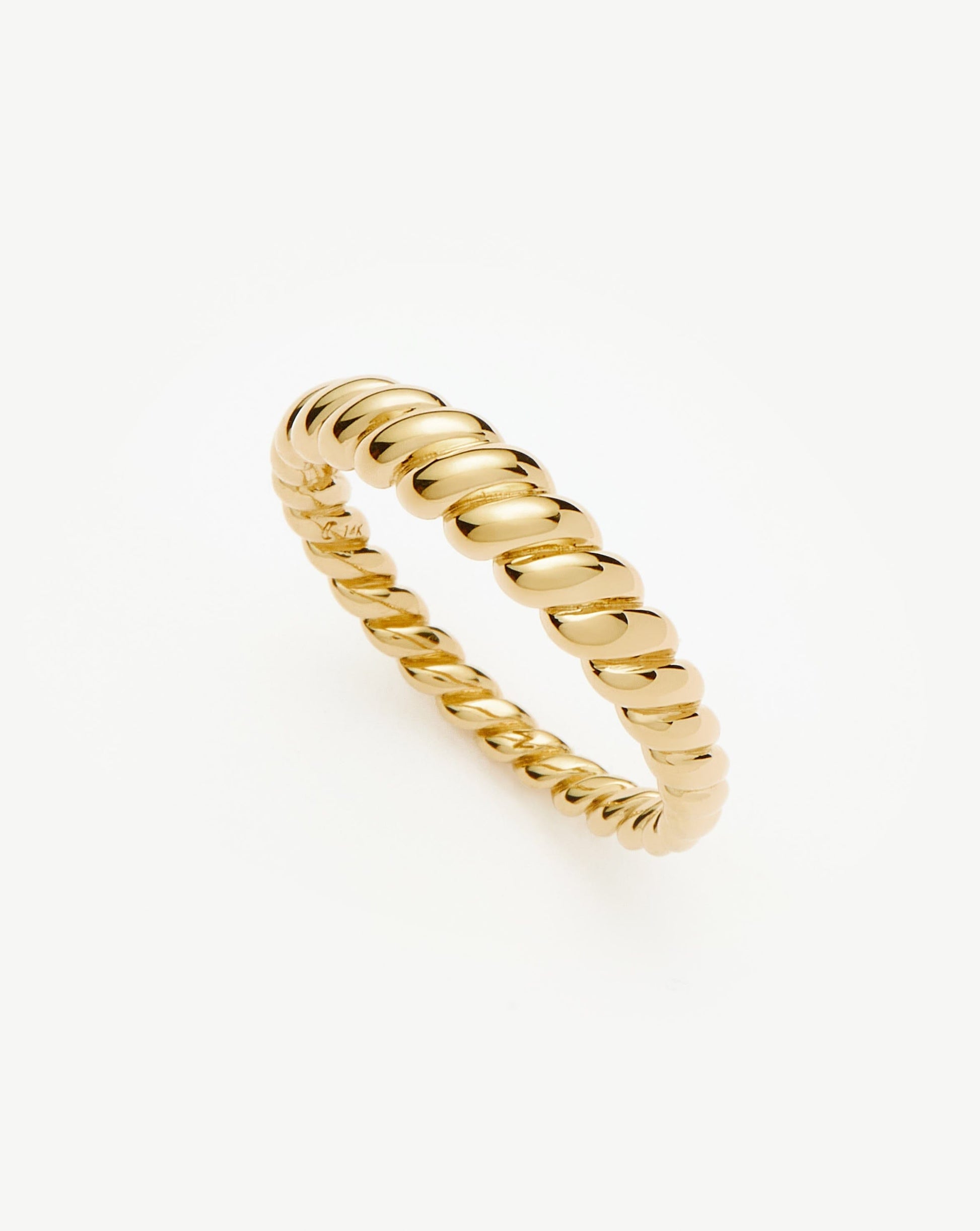 Solid Gold Twisted Classic Ring | 14ct Solid Gold