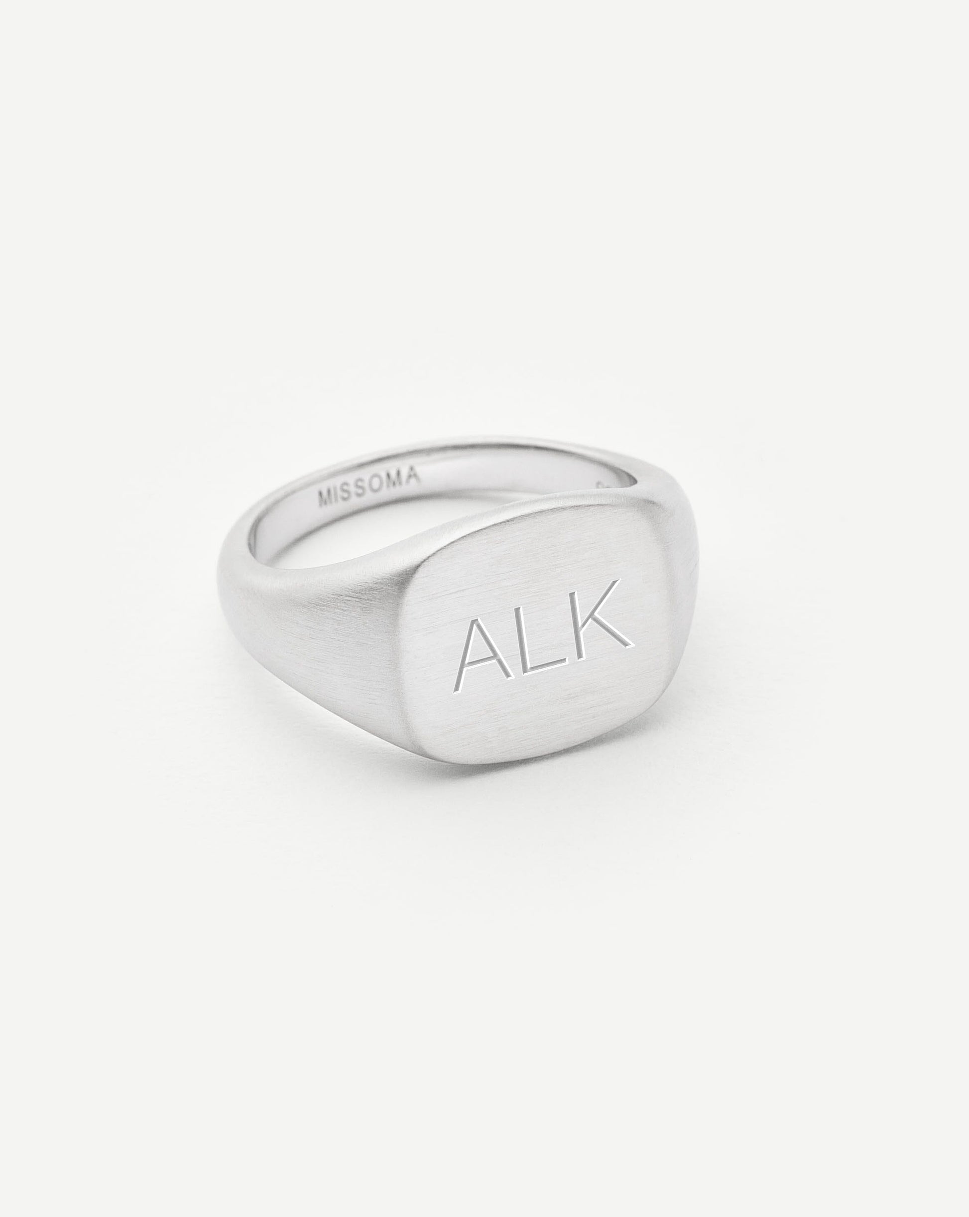 Mens Engravable Signet Ring | Sterling Silver