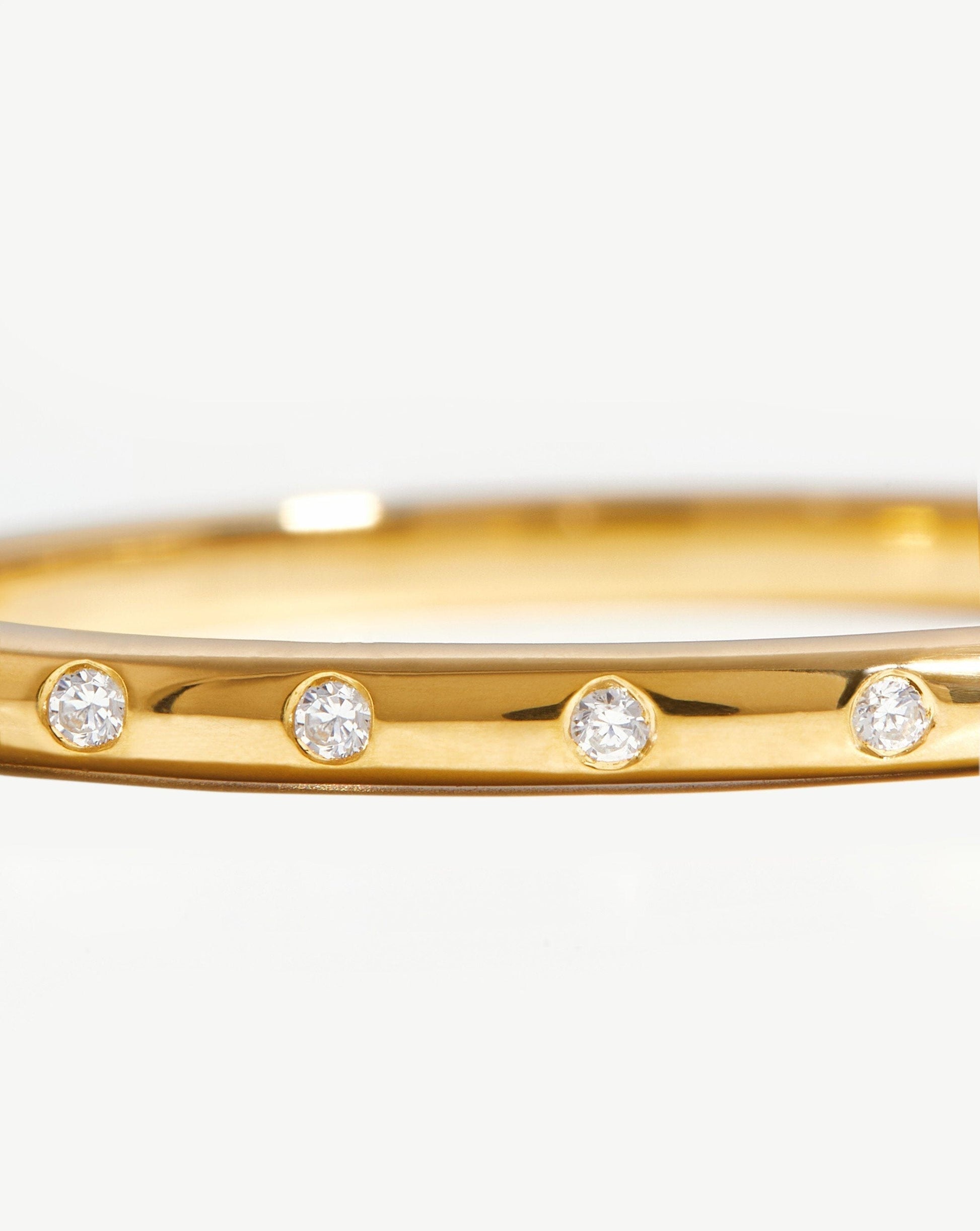 Solar Studded Ring | 18ct Gold Vermeil/Cubic Zirconia