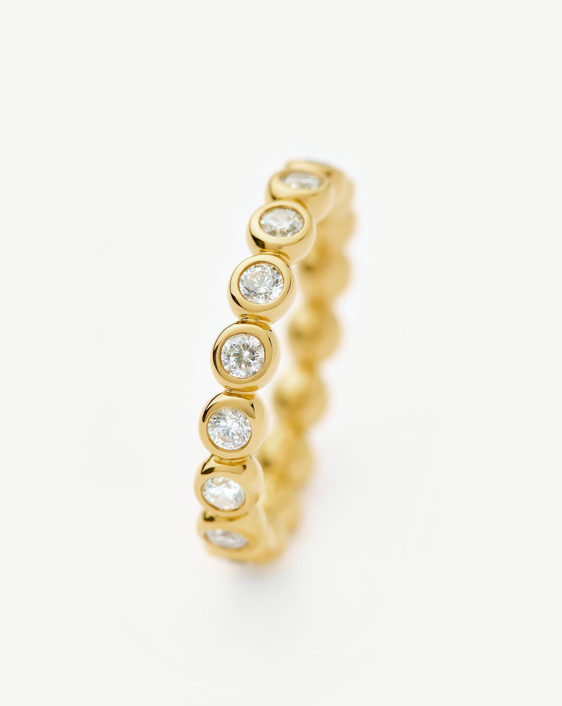 Tennis Eternity Stacking Ring | 18ct Gold Vermeil/Cubic Zirconia
