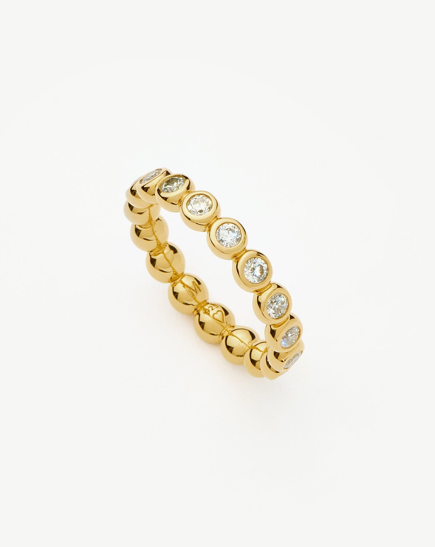 Tennis Eternity Stacking Ring | 18ct Gold Vermeil/Cubic Zirconia
