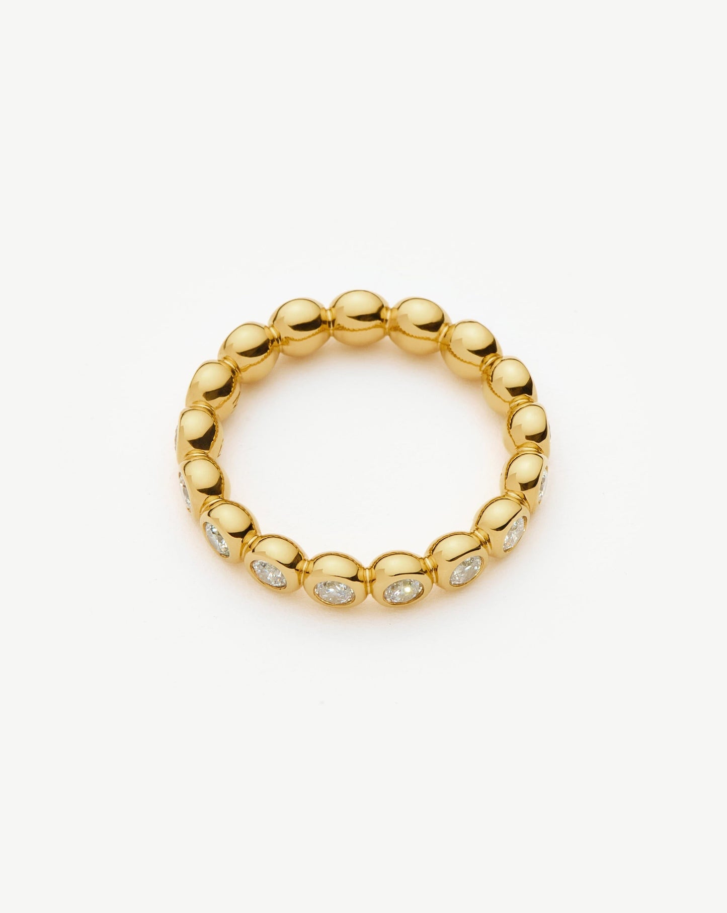 Tennis Eternity Stacking Ring | 18ct Gold Vermeil/Cubic Zirconia