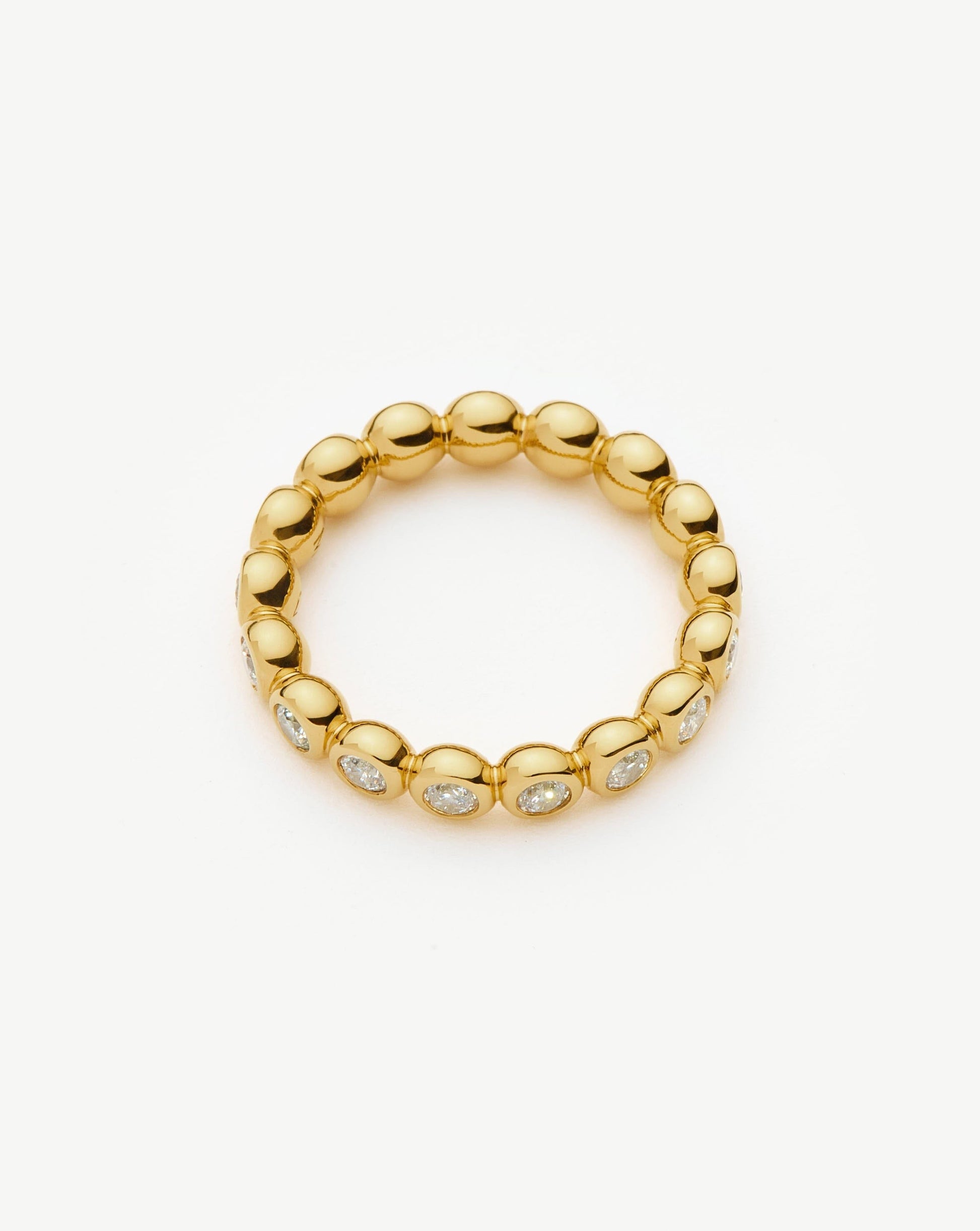 Tennis Eternity Stacking Ring | 18ct Gold Vermeil/Cubic Zirconia